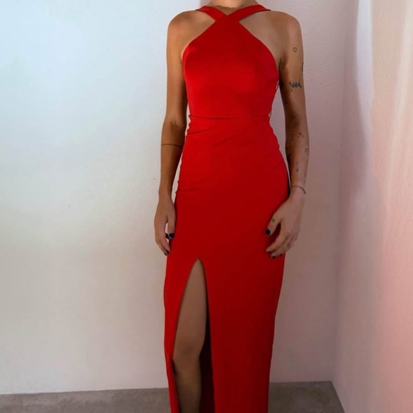 Aidan Mattox Dresses & Skirts - Aidan Mattox Red Scuba Cocktail Dress Size 2